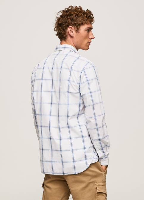Marfil camisa lorian slim fit de popelina Pepe Jeans 06X41029 hombres - Imagen 4