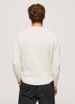 Marfil jersey de algodón con cuello redondo Pepe Jeans 06X4865 hombres - Imagen 4