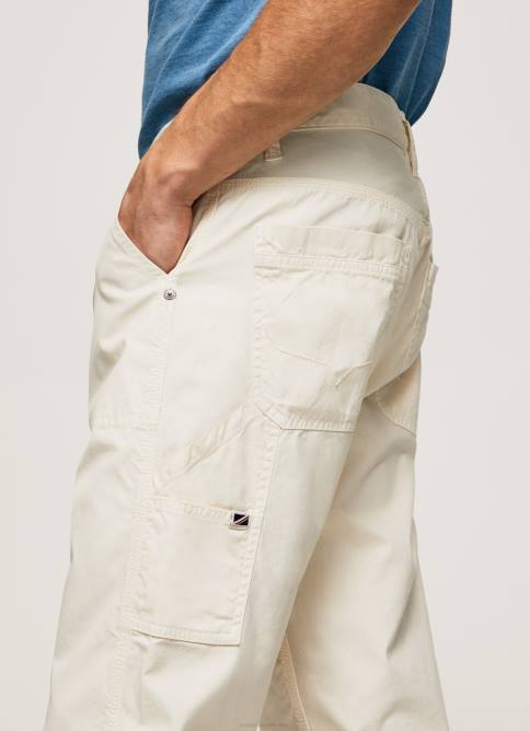 Marfil pantalones cargo de trabajador de newton Pepe Jeans 06X41123 hombres - Imagen 3