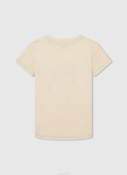 Marfil playera con logo y efecto desgastado Pepe Jeans 06X41615 chico - Imagen 2