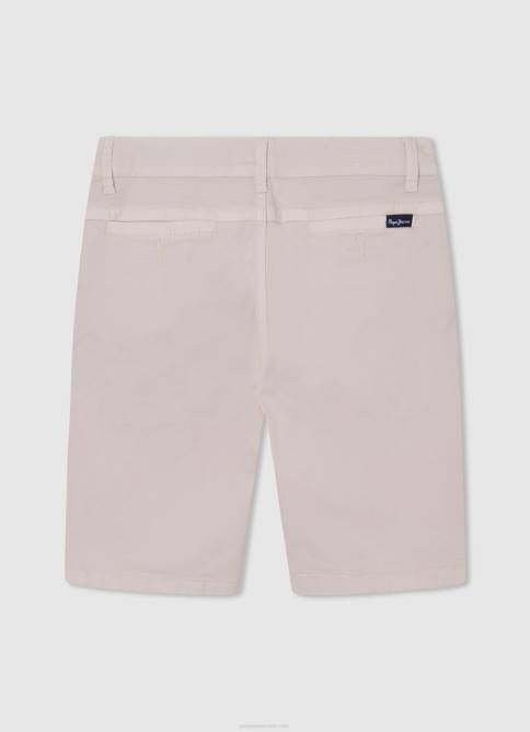 Marfil shorts chinos de corte regular Pepe Jeans 06X41697 chico - Imagen 2