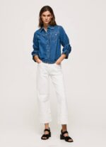 mezclilla camisa de mezclilla regular fit Pepe Jeans 06X496 mujer - Imagen 2