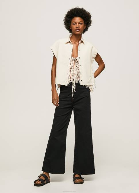 mezclilla camisa vaquera de manga corta Pepe Jeans 06X4339 mujer - Imagen 3