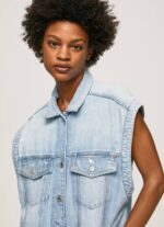 mezclilla chaleco de mezclilla oversize Pepe Jeans 06X4131 mujer - Imagen 3