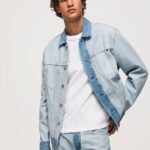 mezclilla chamarra de mezclilla al revés Pepe Jeans 06X4848 hombres