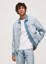 mezclilla chamarra de mezclilla al revés Pepe Jeans 06X4848 hombres