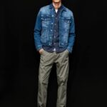 mezclilla chamarra de mezclilla con corte estándar Pepe Jeans 06X4831 hombres