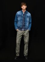 mezclilla chamarra de mezclilla con corte estándar Pepe Jeans 06X4831 hombres