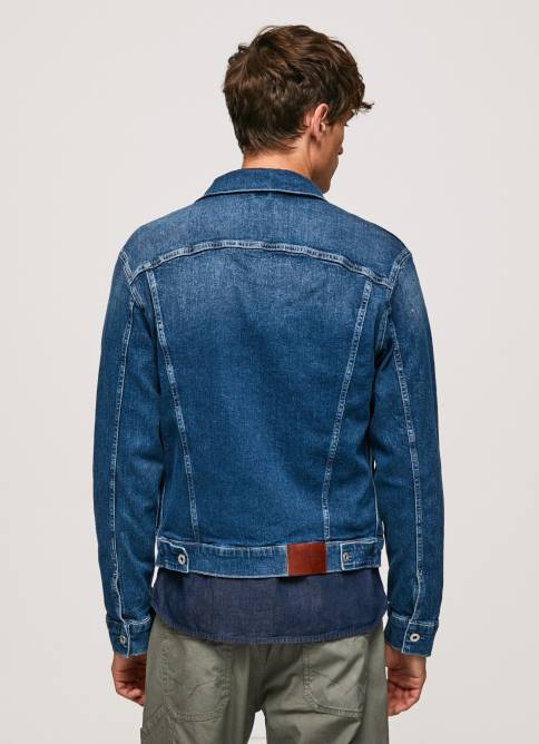 mezclilla chamarra de mezclilla con corte estándar Pepe Jeans 06X4831 hombres - Imagen 4