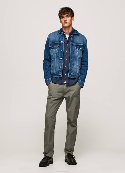 mezclilla chamarra de mezclilla con corte estándar Pepe Jeans 06X4831 hombres - Imagen 5