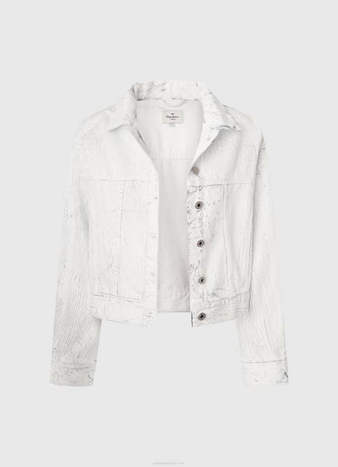 mezclilla chamarra de mezclilla con efecto agrietado Pepe Jeans 06X495 mujer - Imagen 5