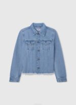 mezclilla chamarra de mezclilla New Berry de ajuste regular Pepe Jeans 06X41358 chica - Imagen 4