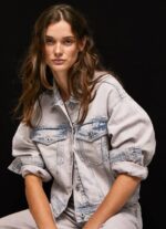 mezclilla chamarra de mezclilla oversize Pepe Jeans 06X4125 mujer