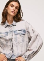 mezclilla chamarra de mezclilla oversize Pepe Jeans 06X4125 mujer - Imagen 4