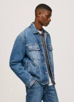 mezclilla chamarra de mezclilla oversize Pepe Jeans 06X4818 hombres