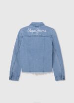 mezclilla chamarra de mezclilla regular fit Pepe Jeans 06X41357 chica - Imagen 2