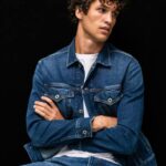 mezclilla chamarra de mezclilla regular fit Pepe Jeans 06X4823 hombres