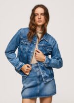 mezclilla chamarra de mezclilla regular fit Pepe Jeans 06X497 mujer