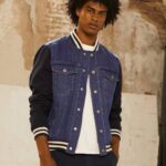 mezclilla chaqueta de tejido combinado Pepe Jeans 06X4846 hombres