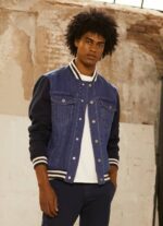 mezclilla chaqueta de tejido combinado Pepe Jeans 06X4846 hombres