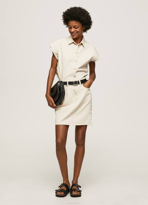 mezclilla falda de mezclilla de corte estándar Pepe Jeans 06X4474 mujer - Imagen 5