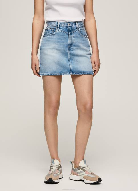 mezclilla falda de mezclilla de corte estándar Pepe Jeans 06X4479 mujer - Imagen 2