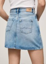 mezclilla falda de mezclilla de corte estándar Pepe Jeans 06X4479 mujer - Imagen 5