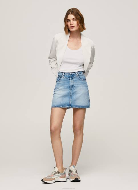 mezclilla falda de mezclilla de corte estándar Pepe Jeans 06X4479 mujer - Imagen 1