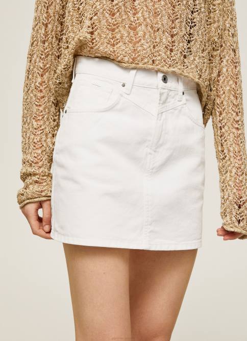 mezclilla falda de mezclilla de corte estándar Pepe Jeans 06X4491 mujer - Imagen 3