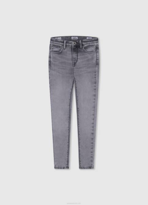 mezclilla jeans ajustados con tiro alto y tiro alto de Pixlette Pepe Jeans 06X41371 chica - Imagen 4
