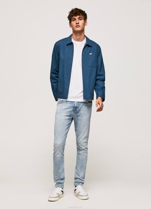 mezclilla jeans ajustados de tiro medio Mason Pepe Jeans 06X4792 hombres - Imagen 1