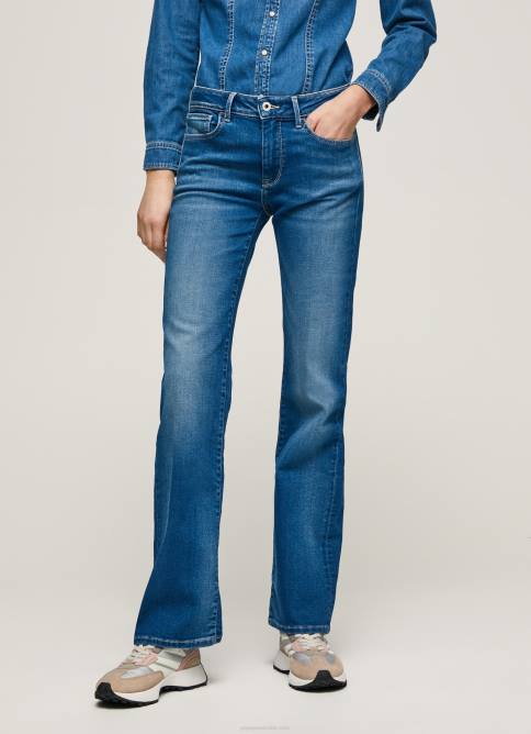 mezclilla jeans aubrey slim de tiro medio Pepe Jeans 06X468 mujer - Imagen 2