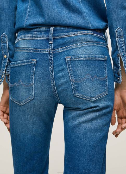 mezclilla jeans aubrey slim de tiro medio Pepe Jeans 06X468 mujer - Imagen 5