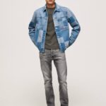 mezclilla jeans con tiro medio y corte estándar Pepe Jeans 06X4802 hombres