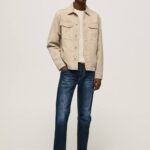 mezclilla jeans con tiro medio y corte estándar Pepe Jeans 06X4805 hombres