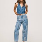 mezclilla jeans dover de talle alto Pepe Jeans 06X488 mujer