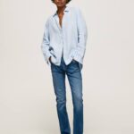 mezclilla jeans Grace slim de talle alto Pepe Jeans 06X470 mujer