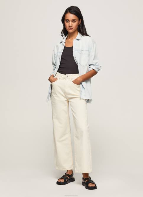 mezclilla jeans lexa sky con cintura alta Pepe Jeans 06X494 mujer - Imagen 1