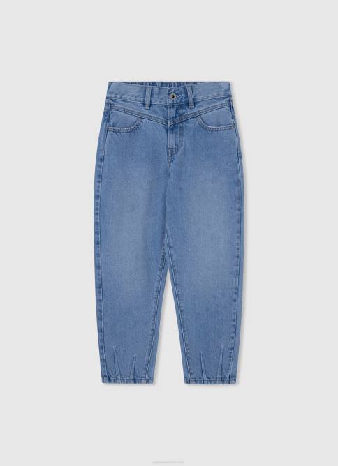 mezclilla jeans pitillo con tiro alto y tiro alto Pepe Jeans 06X41370 chica - Imagen 4