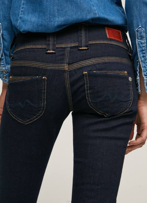 mezclilla jeans rectos con cintura baja de venus Pepe Jeans 06X437 mujer - Imagen 5