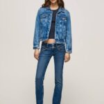 mezclilla jeans rectos con cintura baja de venus Pepe Jeans 06X45 mujer