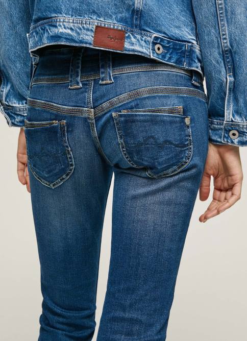 mezclilla jeans rectos con cintura baja de venus Pepe Jeans 06X45 mujer - Imagen 5