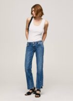mezclilla jeans rectos de tiro bajo alex Pepe Jeans 06X424 mujer