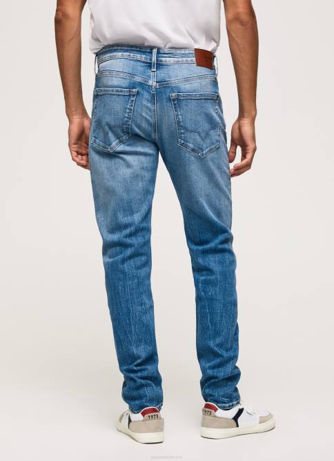 mezclilla jeans slim con diseño de grulla Pepe Jeans 06X4795 hombres - Imagen 4