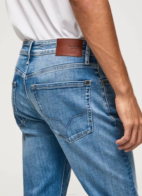 mezclilla jeans slim con diseño de grulla Pepe Jeans 06X4795 hombres - Imagen 5