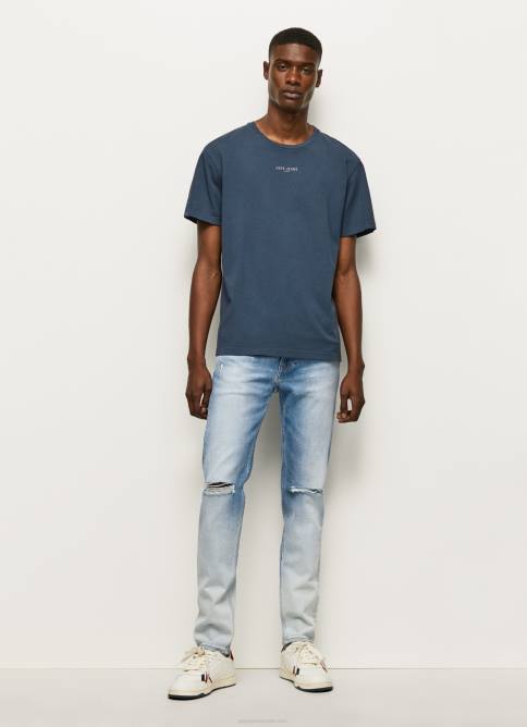 mezclilla jeans slim con tiro medio regular Pepe Jeans 06X4796 hombres - Imagen 1