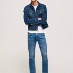 mezclilla jeans track de tiro medio Pepe Jeans 06X4803 hombres