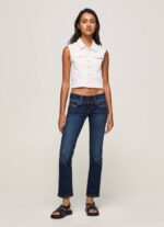 mezclilla jeans venus de corte regular y tiro bajo Pepe Jeans 06X430 mujer