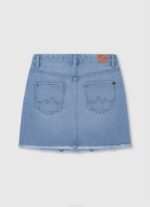 mezclilla minifalda de mezclilla de algodón Pepe Jeans 06X41378 chica - Imagen 2