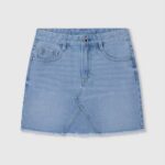 mezclilla minifalda de mezclilla de algodón Pepe Jeans 06X41378 chica